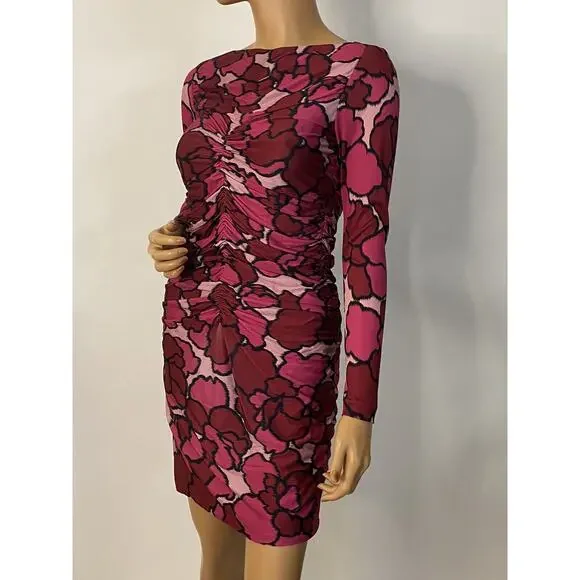 Marc Jacobs dress 4 long sleeves ruched % rayon